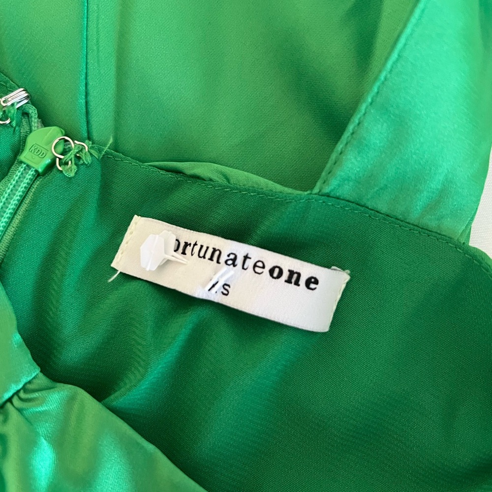 Fortunate One Emerald Green Women's Dress - Size XS - Picture 3 of 5